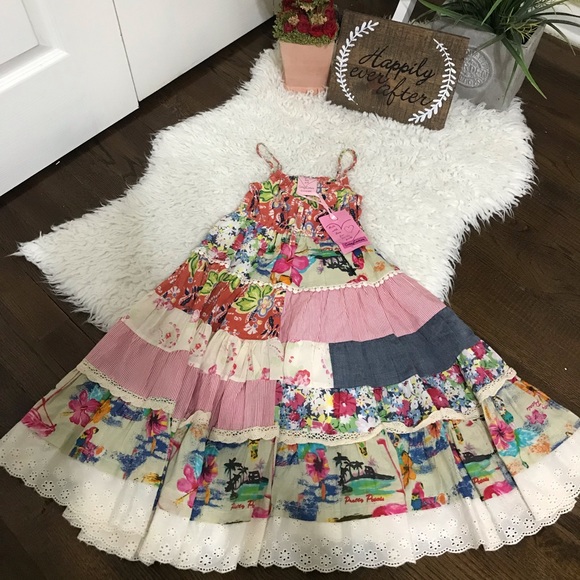 Nwt Cutey Couture Boutique Patchwork 